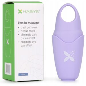 Violetinis ledo veido masažuoklis HABYS odos stangrinimui ir paburkimo mažinimui